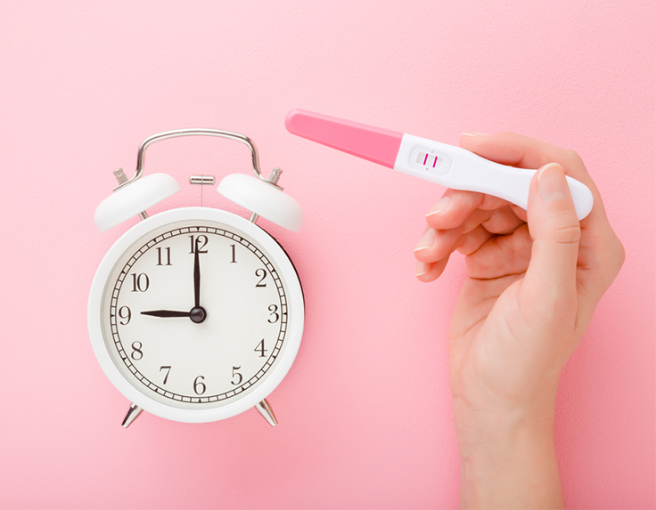 Take a pregnancy test as soon as you realize your period is significantly late